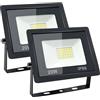Eleganted 20W Faretto LED da Esterno, Faretti a Led, 6500K Potenti Luci a LED per Esterni, Impermeabile IP66 Faretti Lampada, per Terrazza, Giardino, Patio, Parco, Garage-2PCs