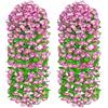 MEIVINES Fiori Finti Piante Finte Da Esterno 2 Pezzi Fiori Di Edera Rosa Finti Fiori Di Vite Pendenti Artificiali Realistici Fiori Finti Pendenti Da Esterno Gloria Mattutina Per Matrimonio Giardino