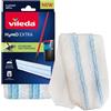 Vileda H2PrO Flat Mop Ricambio | Panno resistente in microfibra | Rimozione dello sporco ostinato | Facile da applicare | Lavabile in lavatrice | Per tutti i pavimenti