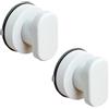 IUSOT 2 maniglie per porte, ventose per finestre, balconi e terrazze, maniglia per esterni, forte ventosa per cassetti, coperchio per WC, maniglie portatili con forte ventosa (bianco)