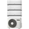 Hitachi Condizionatore Climatizzatore Hitachi Trial Split Inverter R-32 airHome 400 7000+9000+18000 BTU Con RAM-G68N3HA(B)E Multi Pro G Wi-Fi Integrato 7+9+18