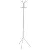 VERSA Kala Appendiabiti da Terra in Stile Minimalista, Attaccapanni da Terra per Ingresso, con 8 Ganci o appendini per Abiti, Misure (A x L x l) 174 x 42 x 48 cm, Metallo, Colore Bianco