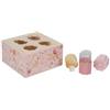 Cubo con forme a incastro rosa Little Dutch