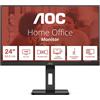AOC MONITOR AOC LCD IPS LED 24 WIDE FRAMELESS 24E3QAF 4ms MM FHD 1000:1 BLACK REG.ALT. Pivot VGA HDMI DP HUB USB Vesa - 24E3QAF