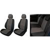 Cora manufacturing Serie completa coprisedili Fast&Smart tg. media tess. misto cotone nero/antracite