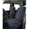 Cora manufacturing Coprisedili anteriori Volkswagen California/Multivan T6.1/T7 tess. misto cotone avio/navy