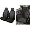 Cora manufacturing Serie completa coprisedili Fast&Smart tg. media tess. misto cotone antracite/nero