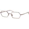 Ray-Ban RX6528 2943 | Occhiali da Vista Graduati | Prova Online | Unisex | Metallo | Esagonale | Marrone | Adrialenti