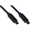 Link Cavo Usb 3.1 10gbps Ricarica Fino a 5a Tipo C Maschio-Maschio 1mt
