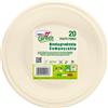DOPLA 20 Piatti fondi Ø220mm BIO Mater-bi DOpla Green art. 40034 40034