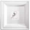 Signor Bio 50 Piatti quadrati monouso in canna da zucchero 20x20cm bianco Signor Bio BPS002BIO50B