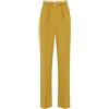 Elisabetta Franchi pantaloni donna in crepe leggero con cintura Giallo 40,42,44