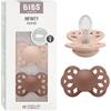 BIBS Infinity Ciuccio, 0-6 mesi, confezione da 2, Blush/Woodchuck
