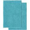 Decomira Tappeto Bagno Antiscivolo in Ciniglia | Tappetino bagno super assorbente, lavabile in lavatrice | Per il bagno, la doccia, la vasca da bagno o come tappetino WC | Turchese - 50x80 cm (2 Pz)