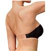 Selene - Reggiseno Balconcino a Fascia Senza Spalline con Chiusura Posteriore Invisibile Magdalena (Nero, 5)
