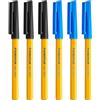 Staedtler Penne a sfera sottili da 0,3 mm, 430, con inchiostro nero e blu, confezione da 6