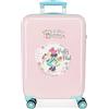 Disney Minnie Florals Valigia da cabina rosa 38 x 55 x 20 cm Rigida ABS chiusura a combinazione laterale 34 l 2 kg 4 ruote doppie equipaggiamento a mano