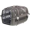 Ferplast Trasportino Gatto, Trasportino Cane Taglia Piccola, Cani e Gatti fino a 8 Kg, Porta Trasparente Antiurto, Fessure di aerazione, 37 x 57 x h 33 cm, JET 20 Trasportino Rigido, Grigio