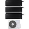 Samsung CLIMATIZZATORE SAMSUNG WINDFREE BLACK TRIALSPLIT 7000+7000+12000+AJ052TXJ INVERTER R-32 WI-FI