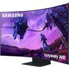 Samsung Monitor Gaming Odyssey Ark (S55BG970), Curvo (1000R), 55'', 3840x2160 (UHD 4K), Mini-LED, HDR10+, 165Hz, 1ms, Freesync Premium Pro, HDMI,USB, WiFi, Bluetooth,Casse Integrate,HAS, Versione 2022