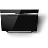 Elica Cappa aspirante a parete MAJESTIC @ BL/A/90 PRF0116967B finitura vetro nero/inox da 90 cm