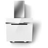 Elica Cappa aspirante a parete MAJESTIC @ WH/A/60 PRF0124235B finitura vetro bianco/inox da 60 cm