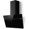Elica Cappa aspirante a parete STRIPE @ BL/A/90 PRF0199706 finitura vetro nero da 90 cm