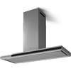 Elica Cappa aspirante a isola ELEMENT ISL @ IXBL/A/120 PRF0194158 finitura inox/vetro nero da 120 cm