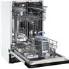 Respekta lavastoviglie completamente integrata 45 cm/Lavastoviglie da incasso con cestello per posate / 4 programmi/Avvio differito / 10 coperti/silenziosa 49 dB / GSP45VV