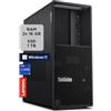 Lenovo - Workstation Desktop ThinkStation P3 Tower, Pc Fisso Ufficio con Windows 11 Pro, Intel Core i9-14900, RAM 2X16GB UDIMM DDR5-4400 Non-ECC, 1TB SSD NVMe - Computer con Espandibilità PCIe