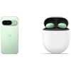 Google Pixel 9 - Smartphone Android sbloccato con Gemini, fotocamera avanzata, batteria con 24 ore di autonomia e display Actua da 6,3 - Verde matcha, 256 GB, 12 GB RAM + Buds Pro 2