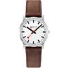 Mondaine Orologio Analogico al Quarzo Uomo con Cinturino in Pelle A6383035011SBG