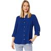 Tommy Hilfiger J2hm7530-Dse-M Camicia Button-Down, Blu (Deep Sea), M Donna