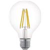 Eglo E27 LED dimmerabile, lampadina classica a globo, illuminazione retro, 7,5 Watt (equivalente a 60 Watt), 806 Lumen, luce bianco caldo, 2700k, lampadina Edison G80, Ø 8 cm