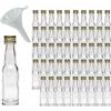 mikken 50 mini bottiglie di vetro da 20 ml con tappo a vite incluso imbuto