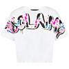 Disclaimer T-Shirt Donna FLOWERS TEE LOGO Bianco