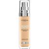 L'Oreal Paris L'Oréal Paris Fondotinta Liquido, Incarnato Uniforme e Illuminato, Finish Naturale, Per Tutti i Tipi di Pelle, Formula con Acido Ialuronico, Accord Parfait, Tonalità: 4D/W Golden Natural, 30 ml