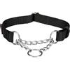 Trixie Collare Trixie Premium semistrangolo - nero - Tg. S-M: circonferenza 30-40 cm x H 1,5 cm