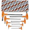 BETA - Serie Chiavi a Brugola con Impugnatura a T Professionali, Chiavi Maschio Esagonali Piegate Cromate Alta Coppia, Impugnatura Ergonomica Antiscivolo, Set 8 Pezzi, 96T/S8