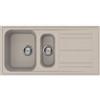 Smeg LZ102AV2 Lavello 100X50 cm 1,5 Vasche Rettangolare con Gocciolatoio Granito Avena