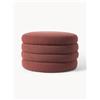 Westwing Collection Pouf imbottito XL in bouclé con vano contenitore Alto