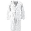 Bassetti Morbido Accappatoio 360 gr con Cappuccio 100% Cotone Uomo Donna Spugna Taglie Forti - ITALY Designed - Collezione VIVIAN - (BIANCO 13 - XXL)