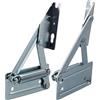 Gedotec panca ad angolo staffa pieghevole staffa ribalta supporto placche in legno | pettorale molla | Peso della piastra fino a 12 kg | Acciaio zincato | 1 paio accessori torace (sinistra + destra)