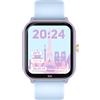 ICE-WATCH - ICE smart junior 2.0 Purple Soft blue - Orologio connesso da bambino viola con cinturino in silicone blu - 022801 (1,75 inch)