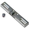 Gedotec - Scrocco porta universale, per porte di verande e balconi, lunghezza 99 mm, chiusura a scatto tramite perno, scrocco porta per porte di balconi, finestre e porte in legno,