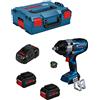 Bosch Professional BITURBO avvitatore a massa battente a batteria GDS 18V-1000 C (coppia ser. 1.000 Nm, coppia spunto 1.600 Nm, 2 batterie ProCORE18V 8.0Ah, caricatore rapido GAL 1880 CV, L-BOXX 136)