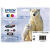 Epson C13T26164010 26 Orso Polare cartuccia d'inchiostro originale Multipack nero, ciano, magenta,giallo 1.126 copie