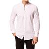 Amirante Antica Sartoria Napoletana Camicia uomo in puro lino collo coreano slim fit color bianco Made in Italy