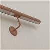 Inoxlm S.r.l. Corrimano in acciaio inox verniciato "Corten" con predisposizione per LED, modello TONDO