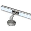 Inoxlm S.r.l. Corrimano in acciaio inox con LED luce fredda 6000K, modello TONDO.